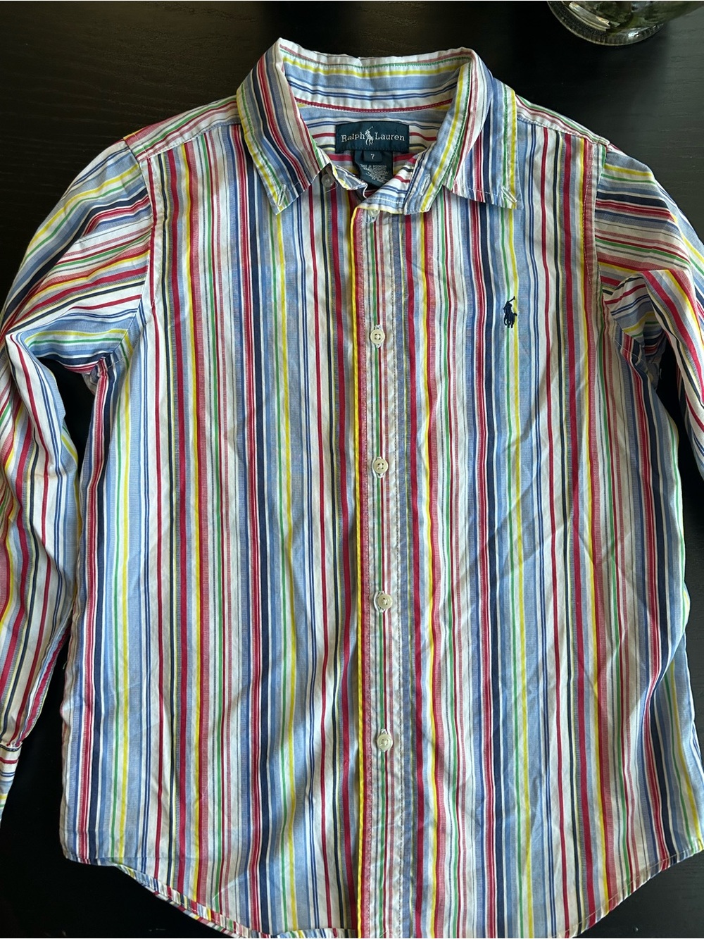 Ralph Lauren Multicolor Vertical Stripe Button-Down Shirt